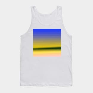 blue yellow black abstract texture Tank Top